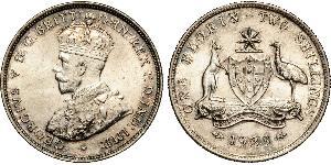 1 Florin / 2 Shilling Australia (1788 - 1939) Silver George V of the United Kingdom (1865-1936)