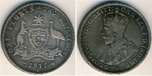 1 Florin / 2 Shilling Australia (1788 - 1939) Silver George V of the United Kingdom (1865-1936)