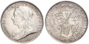 1 Florin / 2 Shilling United Kingdom of Great Britain and Ireland (1801-1922) Silver Victoria (1819 - 1901)