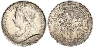 1 Florin / 2 Shilling United Kingdom of Great Britain and Ireland (1801-1922) Silver Victoria (1819 - 1901)