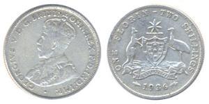 1 Florin / 2 Shilling 澳大利亚 銀 乔治五世  (1865-1936)