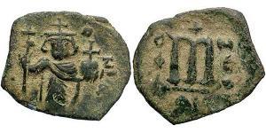 1 Follis Imperio bizantino (330-1453) Bronce Constans II (630-668)