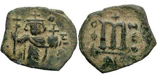 1 Follis Imperio bizantino (330-1453) Bronce Constans II (630-668)