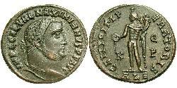 1 Follis Imperio romano (27BC-395) Bronce Galerio Maximiano (260-311)
