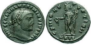 1 Follis Imperio romano (27BC-395) Bronce Maximino II (270 - 313)
