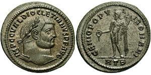 1 Follis Imperio romano (27BC-395) Bronce Diocleciano (244-311)