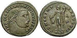 1 Follis Imperio romano (27BC-395) Bronce Maximino II (270 - 313)