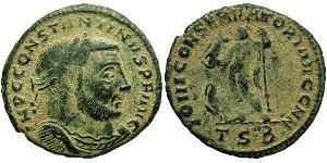 1 Follis Imperio romano (27BC-395) Bronce Constantino I (272 - 337)
