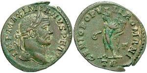 1 Follis Imperio romano (27BC-395) Bronce Maximiano (250-310)