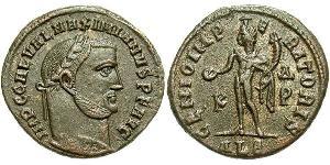 1 Follis Imperio romano (27BC-395) Bronce Galerio Maximiano (260-311)