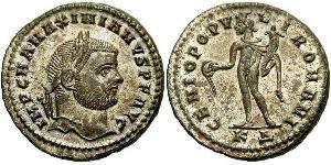 1 Follis Imperio romano (27BC-395) Bronce Maximiano (250-310)