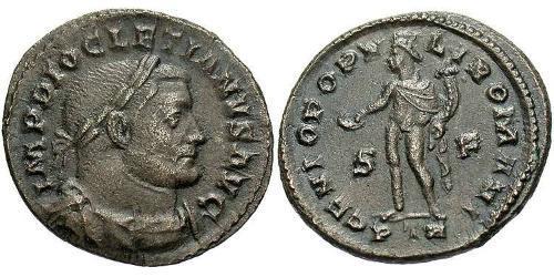 1 Follis Imperio romano (27BC-395) Bronce Diocleciano (244-311)