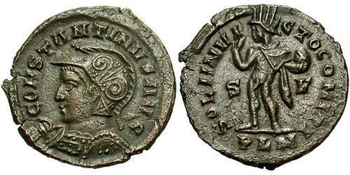1 Follis Imperio romano (27BC-395) Bronce Constantino I (272 - 337)