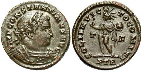 1 Follis Imperio romano (27BC-395) Bronce Constantino I (272 - 337)