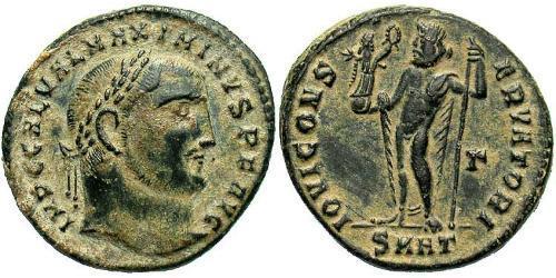 1 Follis Imperio romano (27BC-395) Bronce Maximino II (270 - 313)