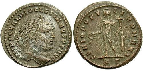 1 Follis Imperio romano (27BC-395) Bronce Diocleciano (244-311)