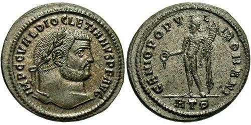 1 Follis Imperio romano (27BC-395) Bronce Diocleciano (244-311)