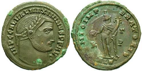 1 Follis Imperio romano (27BC-395) Bronce Maximino II (270 - 313)