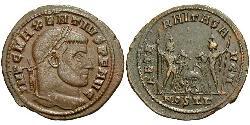 1 Follis Imperio romano de Occidente (285-476) Bronce Majencio (278-312)