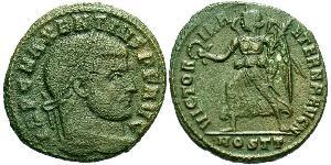 1 Follis Imperio romano de Occidente (285-476) Bronce Majencio (278-312)