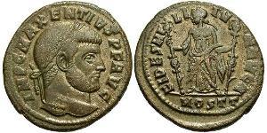 1 Follis Imperio romano de Occidente (285-476) Bronce Majencio (278-312)