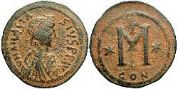 1 Follis Byzantine Empire (330-1453) Bronze Anastasius I (430-518)