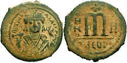 1 Follis Byzantinisches Reich (330-1453) Bronze Maurikios (539-602)