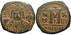 1 Follis Byzantinisches Reich (330-1453) Bronze Maurikios (539-602)