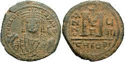 1 Follis Byzantinisches Reich (330-1453) Bronze Maurikios (539-602)