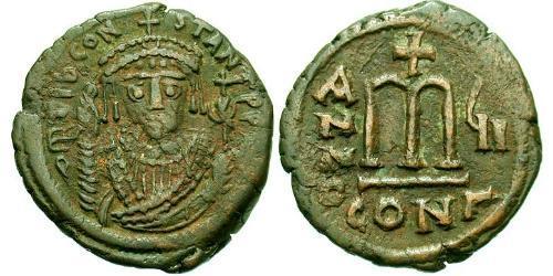 1 Follis Byzantinisches Reich (330-1453) Bronze Tiberios II (535-582)