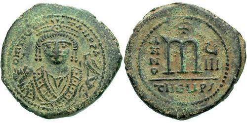 1 Follis Byzantinisches Reich (330-1453) Bronze Maurikios (539-602)