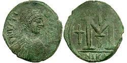 1 Follis Empire byzantin (330-1453) Bronze Justin I (450-527)