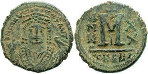 1 Follis Empire byzantin (330-1453) Bronze Maurice I (539-602)