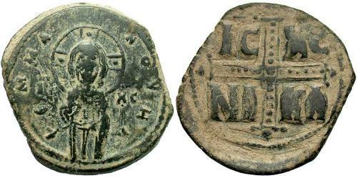 1 Follis Empire byzantin (330-1453) Bronze Michel IV (1010-1041)