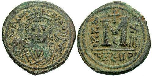 1 Follis Empire byzantin (330-1453) Bronze Maurice I (539-602)