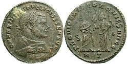 1 Follis Empire romain (27BC-395) Bronze Maximien (250-310)