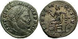 1 Follis Empire romain (27BC-395) Bronze Maximien Galère (260-311)