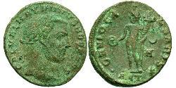 1 Follis Empire romain (27BC-395) Bronze Maximin II (270 - 313)