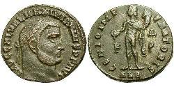 1 Follis Empire romain (27BC-395) Bronze Maximien Galère (260-311)