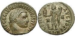 1 Follis Empire romain (27BC-395) Bronze Maximin II (270 - 313)
