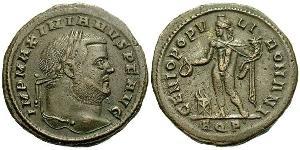 1 Follis Empire romain (27BC-395) Bronze Maximien (250-310)