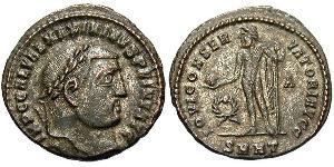 1 Follis Empire romain (27BC-395) Bronze Maximin II (270 - 313)