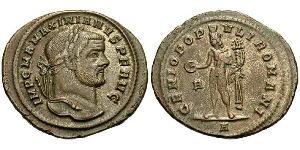 1 Follis Empire romain (27BC-395) Bronze Maximien (250-310)