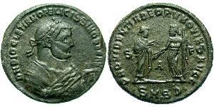 1 Follis Empire romain (27BC-395) Bronze Dioclétien (244-311)
