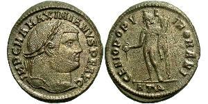 1 Follis Empire romain (27BC-395) Bronze Maximien (250-310)