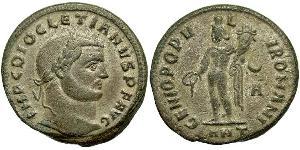 1 Follis Empire romain (27BC-395) Bronze Dioclétien (244-311)