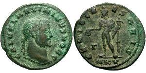 1 Follis Empire romain (27BC-395) Bronze Maximin II (270 - 313)