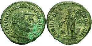 1 Follis Empire romain (27BC-395) Bronze Maximien Galère (260-311)