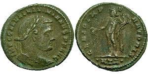1 Follis Empire romain (27BC-395) Bronze Maximien Galère (260-311)