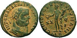 1 Follis Empire romain (27BC-395) Bronze Maximien (250-310)